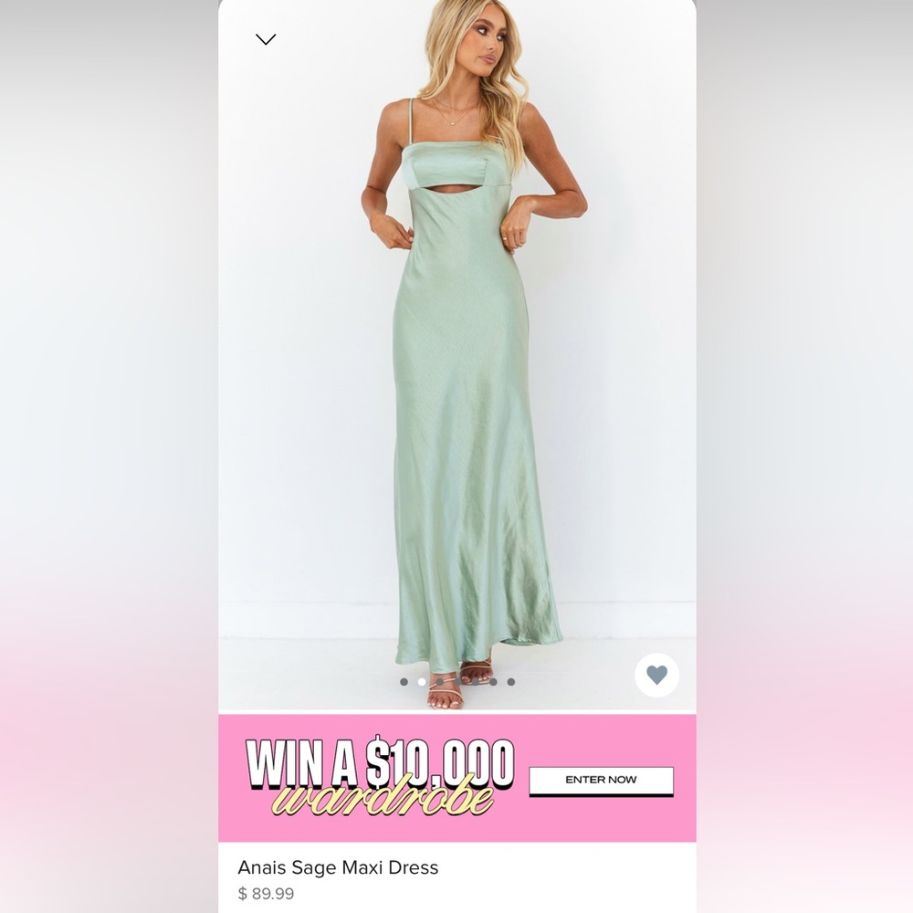 Anais Sage Maxi Dress Beginning Boutique